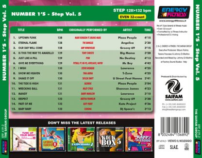1-CD Number Ones Step Vol. 5 – Energy 4 Fitness – Image 2