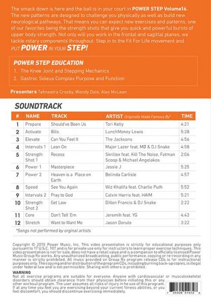 1-CD & DVD & Choreography Power Step Vol. 16 – Power Music – Image 2