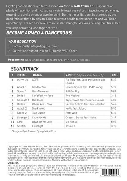 1-CD & DVD & Choreography Group Rx War Vol. 15 – Power Music – Image 2