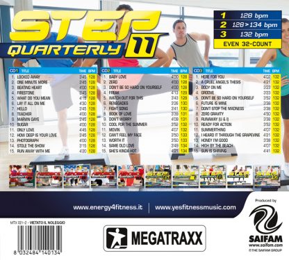3-CD Step Quarterly 11 – Megatraxx – Energy 4 Fitness – Image 2