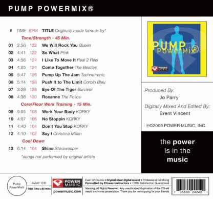 1-CD Pump Power Mix - Powermusic (2009) – Image 2
