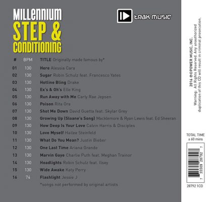 1-CD Millenium Step & Conditioning (130) – Power Music – Image 2