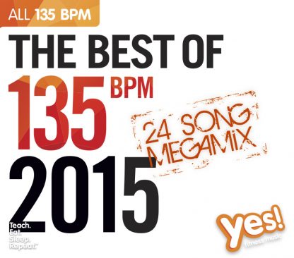 1-CD The Best of 135 BPM 2015 Megamix – Yes Fitness Music