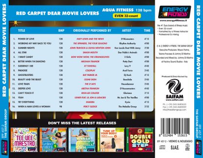 1-CD Red Carpet "Dear Movie Lovers" (128) – Energy 4 Fitness – Image 2