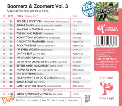 1-CD Boomerz & Zoomerz Vol. 3 (130) – Yes Fitness Music – Image 2