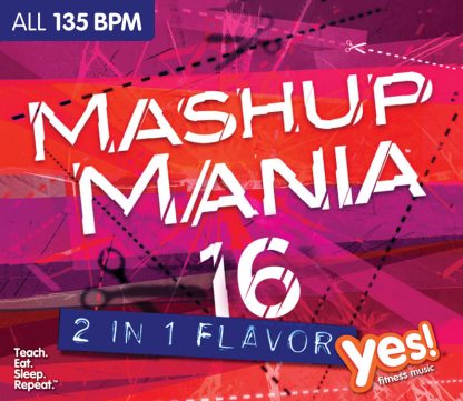 1-CD Mashup Mania 16 (135) – Yes Fitness Music